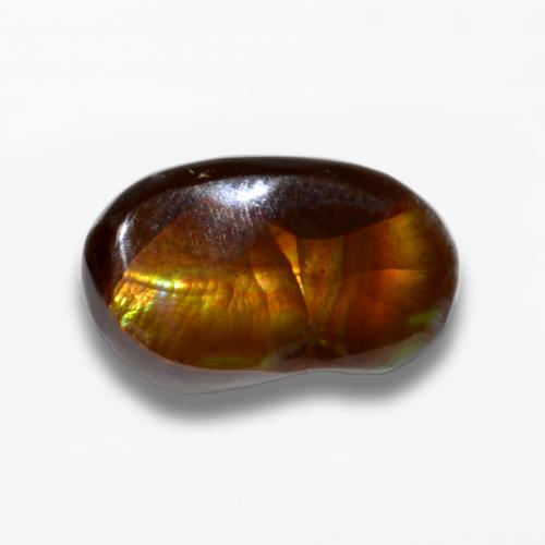 Multicolor Fire Agate Gem - 5ct Fancy Cabochon (ID: 574627)
