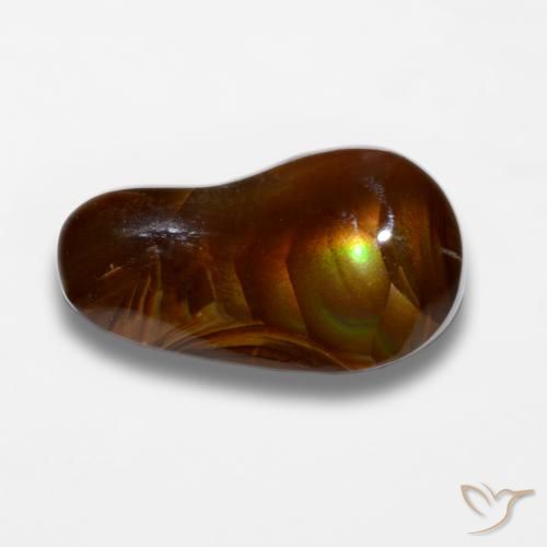 7.36ct Natural Multicolor Fire Agate, Fancy, Opaque