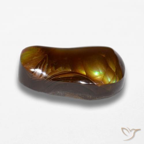 Fire Agate Gemstone in 16.9 x 9.7 mm Size for Sale, Fire Agate Stone in Multicolor Color