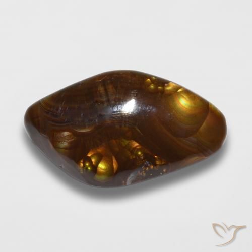 11.34ct Natural Multicolor Fire Agate, Fancy, Opaque