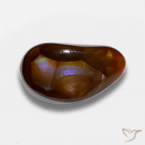 9.11ct Natural Multicolor Fire Agate, Fancy, Opaque