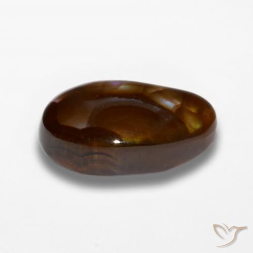 Fire Agate Gemstone in 18.5 x 11.1 mm Size for Sale, Fire Agate Stone in Multicolor Color