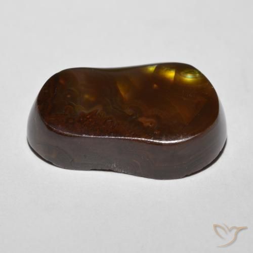 Fire Agate Gemstone in 19.1 x 11.7 mm Size for Sale, Fire Agate Stone in Multicolor Color