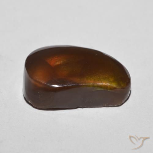 Fire Agate Gemstone in 15.4 x 11 mm Size for Sale, Fire Agate Stone in Multicolor Color