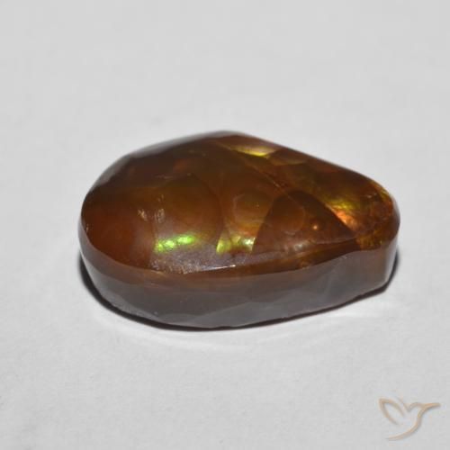 Fire Agate Gemstone in 15.2 x 10.9 mm Size for Sale, Fire Agate Stone in Multicolor Color