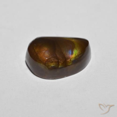 Fire Agate Gemstone in 13.4 x 9.9 mm Size for Sale, Fire Agate Stone in Multicolor Color