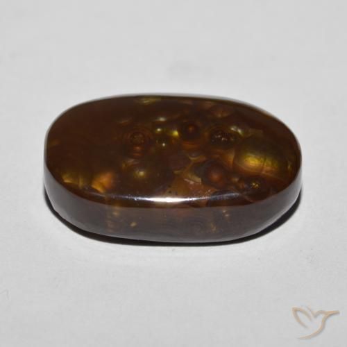 Fire Agate Gemstone in 18 x 13 mm (calibrated) Size for Sale, Fire Agate Stone in Multicolor Color
