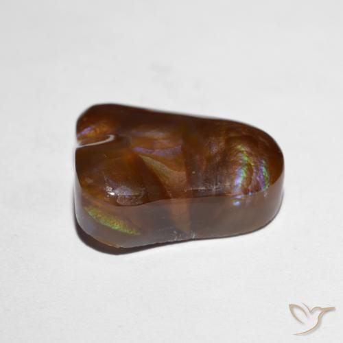 Fire Agate Gemstone in 14.4 x 13 mm Size for Sale, Fire Agate Stone in Multicolor Color