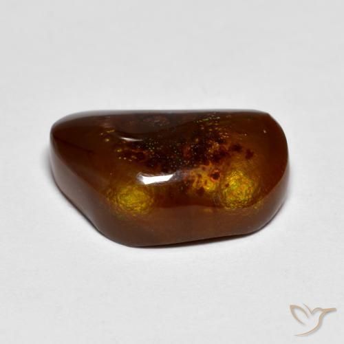Fire Agate Gemstone in 16.3 x 10.5 mm Size for Sale, Fire Agate Stone in Multicolor Color