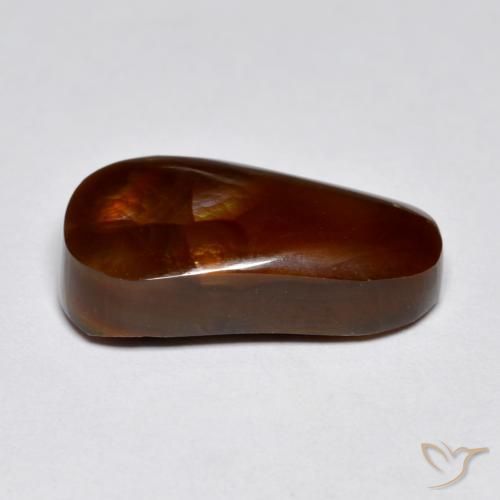 Fire Agate Gemstone in 17.5 x 10 mm Size for Sale, Fire Agate Stone in Multicolor Color