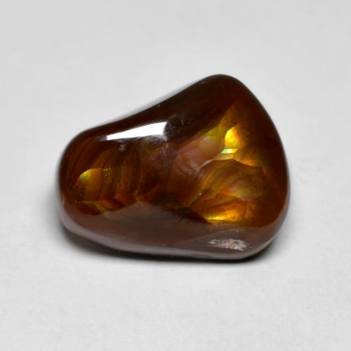 マルチカラー ファイアーアガート 宝石 - 6.1ct ファンシーカボション (ID: 574910)