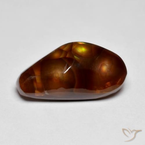 7.24ct Natural Multicolor Fire Agate, Fancy, Opaque