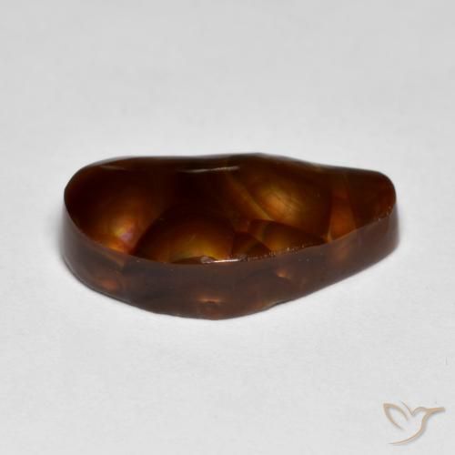 Fire Agate Gemstone in 18 x 9.4 mm Size for Sale, Fire Agate Stone in Multicolor Color