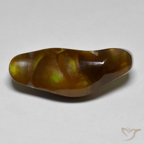 10.15 ct Multicolor Fire Agate Stone, Natural Fire Agate in Fancy Cabochon Shape for Sale