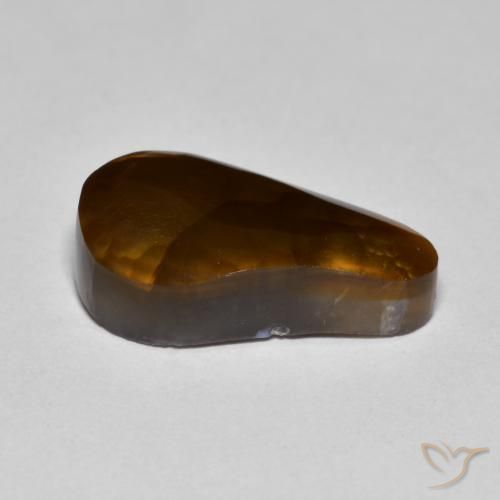 Fire Agate Gemstone in 17.4 x 9.8 mm Size for Sale, Fire Agate Stone in Multicolor Color