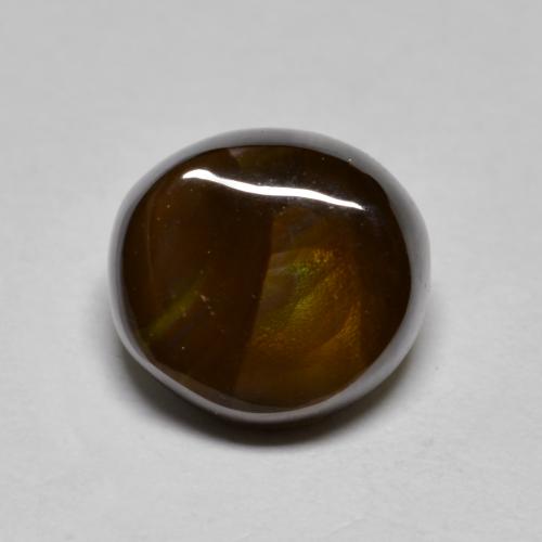Multicolor Fire Agate Gem - 3.3ct Fancy Cabochon (ID: 583881)