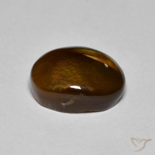 Fire Agate Gemstone in 11.6 x 9.4 mm Size for Sale, Fire Agate Stone in Multicolor Color