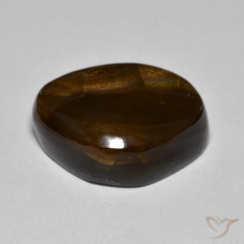 Fire Agate Gemstone in 16.6 x 13.9 mm Size for Sale, Fire Agate Stone in Multicolor Color