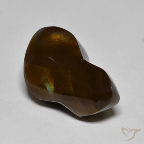 9.44 ct Multicolor Fire Agate Stone, Natural Fire Agate in Fancy Cabochon Shape for Sale