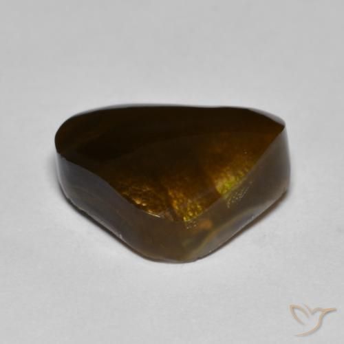 Fire Agate Gemstone in 15.5 x 12.9 mm Size for Sale, Fire Agate Stone in Multicolor Color