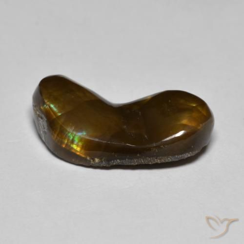 Fire Agate Gemstone in 18 x 8.8 mm Size for Sale, Fire Agate Stone in Multicolor Color