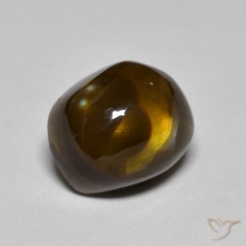 4.61ct Natural Multicolor Fire Agate, Fancy, Opaque