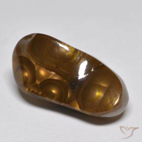 9.59 ct Multicolor Fire Agate Stone, Natural Fire Agate in Fancy Cabochon Shape for Sale