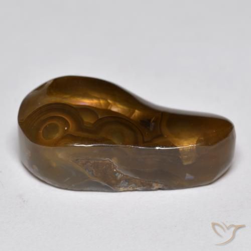 Fire Agate Gemstone in 19.3 x 9.5 mm Size for Sale, Fire Agate Stone in Multicolor Color