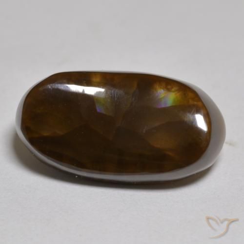 6.13ct Natural Multicolor Fire Agate, Oval, Opaque