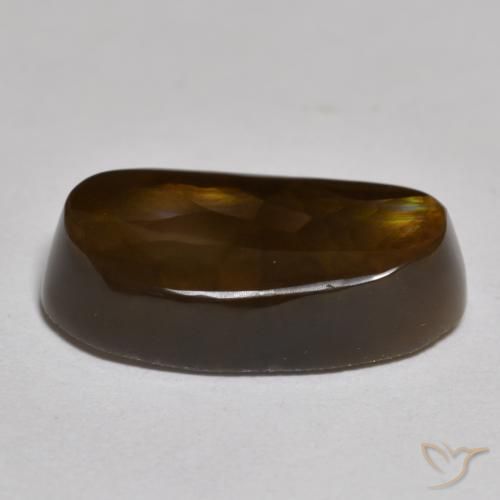 Fire Agate Gemstone in 16.7 x 9 mm Size for Sale, Fire Agate Stone in Multicolor Color
