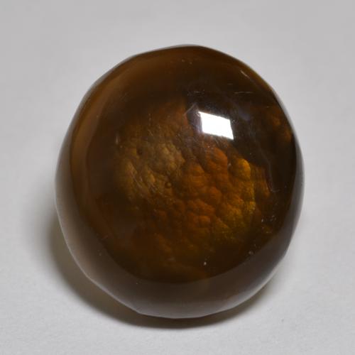 Multicolor Fire Agate Gem - 8.6ct Oval Cabochon (ID: 584126)