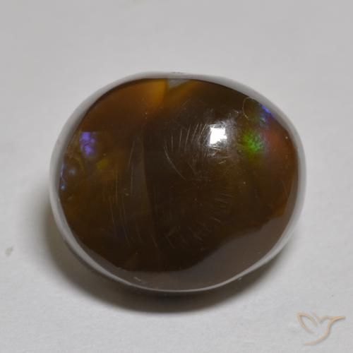 5.99ct Natural Multicolor Fire Agate, Fancy, Translucent