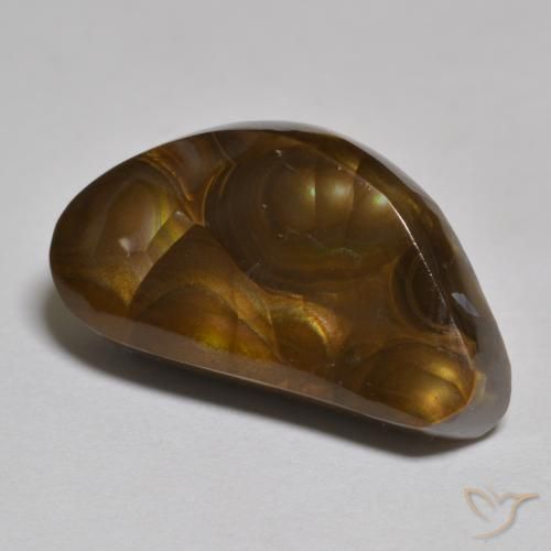 8.50 ct Multicolor Fire Agate Stone, Natural Fire Agate in Fancy Cabochon Shape for Sale
