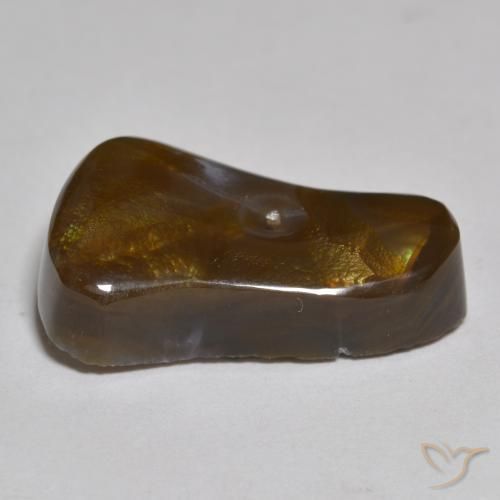 Fire Agate Gemstone in 19.2 x 11.8 mm Size for Sale, Fire Agate Stone in Multicolor Color