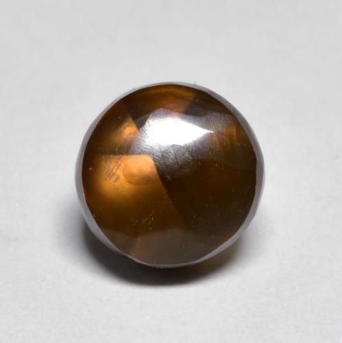 Multicolor Ágata de Fuego Gema - 1.5ct Cabujón Redondo (ID: 584658)