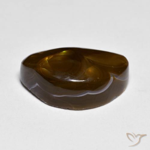 Fire Agate Gemstone in 17.1 x 11.2 mm Size for Sale, Fire Agate Stone in Multicolor Color