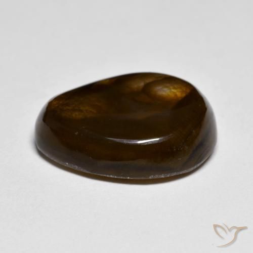 Fire Agate Gemstone in 17.1 x 13.8 mm Size for Sale, Fire Agate Stone in Multicolor Color