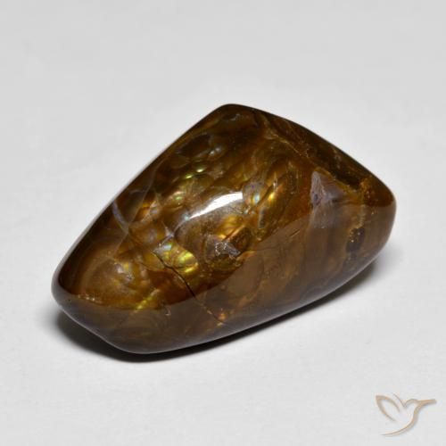 9.70 ct Multicolor Fire Agate Stone, Natural Fire Agate in Fancy Cabochon Shape for Sale