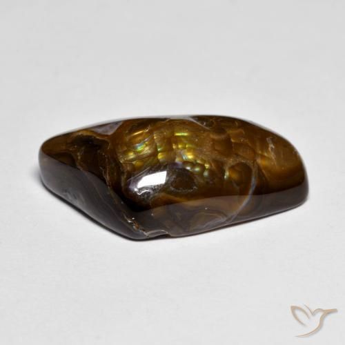 Fire Agate Gemstone in 19.9 x 11.8 mm Size for Sale, Fire Agate Stone in Multicolor Color