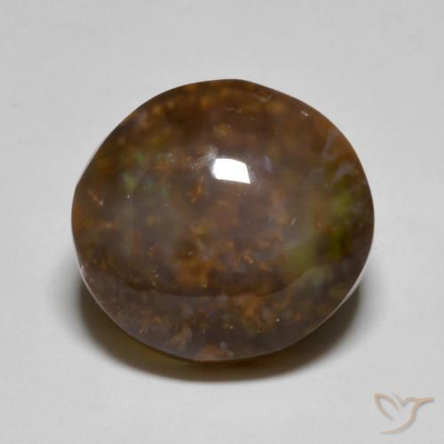 11.47ct Natural Multicolor Fire Agate, Oval, Translucent