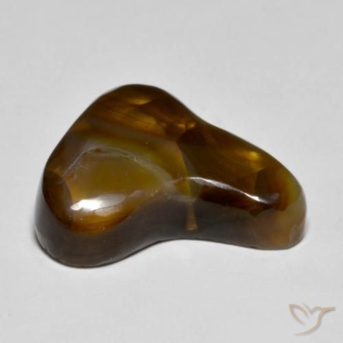 Fire Agate Gemstone in 18.1 x 16.5 mm Size for Sale, Fire Agate Stone in Multicolor Color