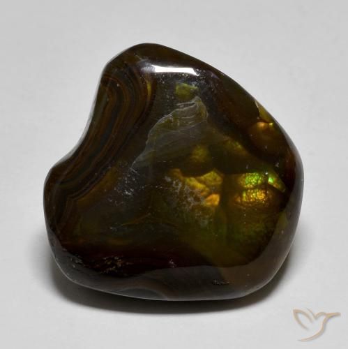 15.40ct Natural Multicolor Fire Agate, Fancy, Translucent