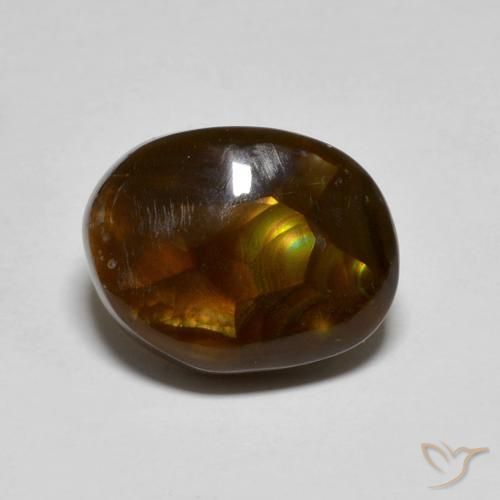 4.60ct Natural Multicolor Fire Agate, Fancy, Translucent