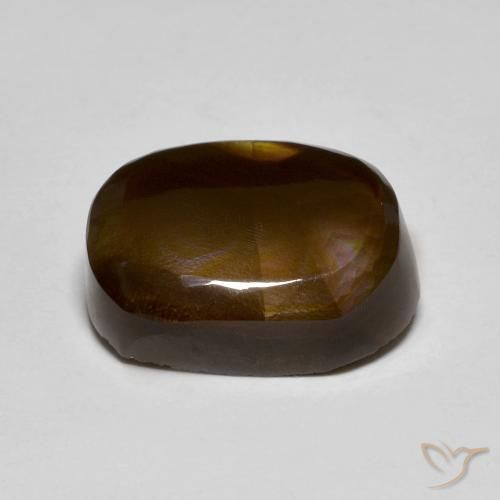 Fire Agate Gemstone in 13.3 x 10.6 mm Size for Sale, Fire Agate Stone in Multicolor Color