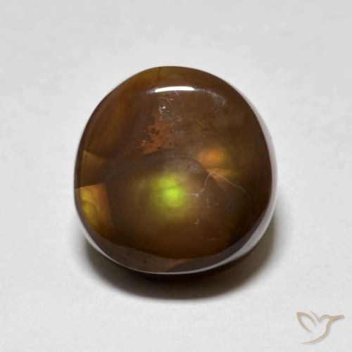 4.82ct Natural Multicolor Fire Agate, Fancy, Opaque