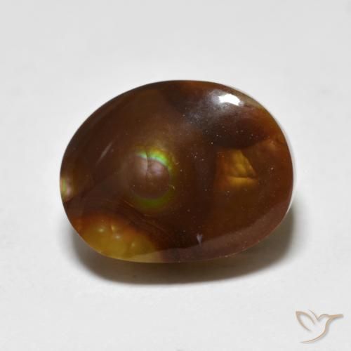 6.45ct Natural Multicolor Fire Agate, Fancy, Opaque