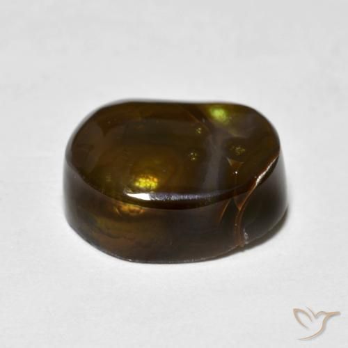 Fire Agate Gemstone in 13 x 10.7 mm Size for Sale, Fire Agate Stone in Multicolor Color