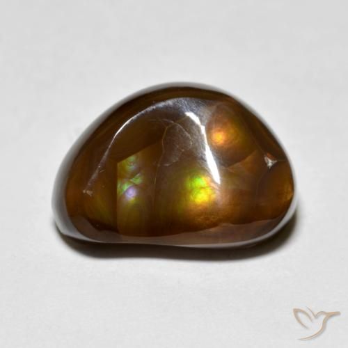 6.39ct Natural Multicolor Fire Agate, Fancy, Opaque