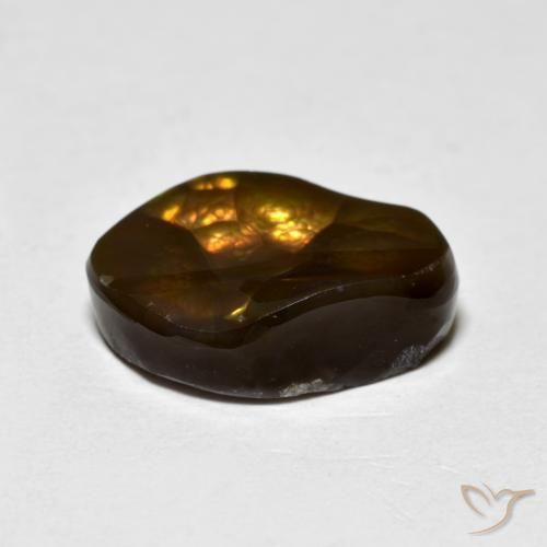 Fire Agate Gemstone in 14 x 9 mm (calibrated) Size for Sale, Fire Agate Stone in Multicolor Color