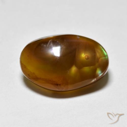 Agata di fuoco multicolore taglio fantasia da 7,27 ct dal Messico, dimensione 15,5x10,2 mm, pietra preziosa naturale non trattati , purezza Translucent, Agata di fuoco Cabochon fantasia da 1 pz, durezza Mohs di 6,5 - 7 adatto per gioielli da indossare ogni giorno, Photo A